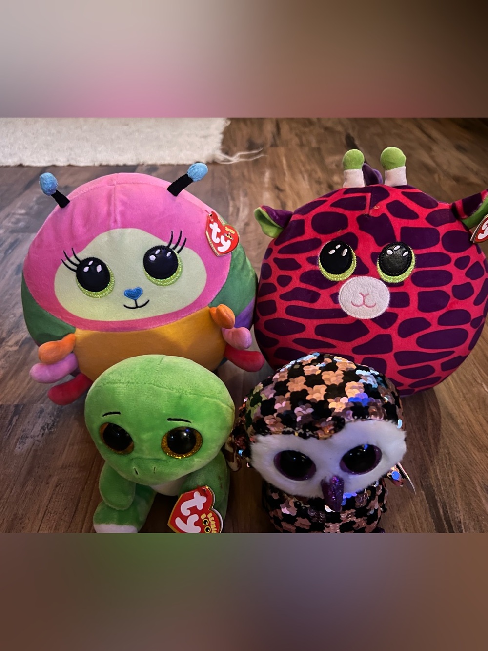 Ty Bundle! Lot of 4 collectible plush beanie boos, all OG and tush tags in tact